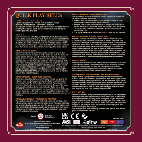 The Traitors – Strategic Party Board Game (4–6 Players)