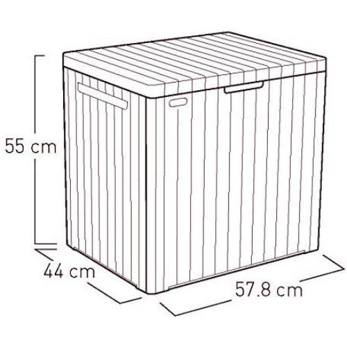 Compact Outdoor Storage Box for Small Spaces