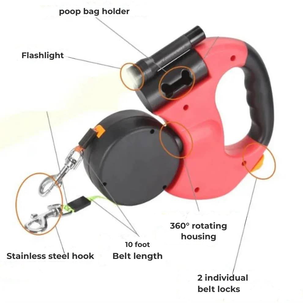 DuoLeash™ – 2-in-1 Dog Leash with Light