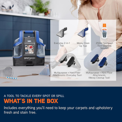 Portable Spot Cleaner – Handheld Upholstery & Carpet Washer (Spotwash Duo)