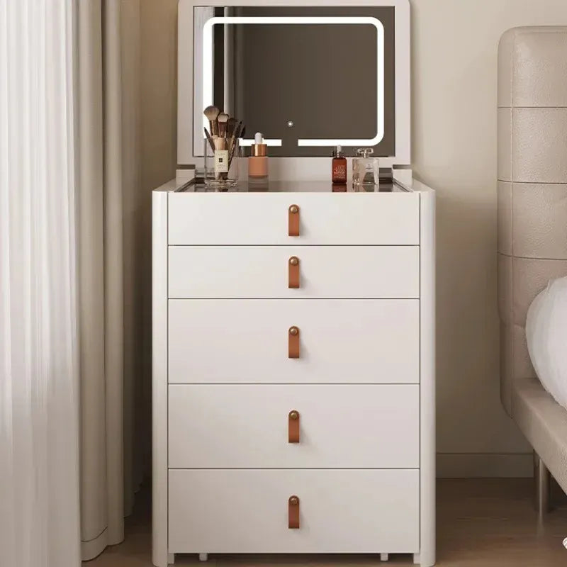 Ivory - Foldable Mirror Makeup Table