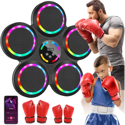 Interactive Music Boxing Trainer for Home Fitness