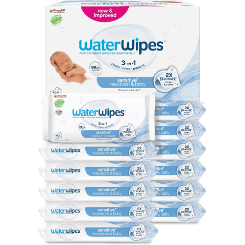 Baby Wipes – Sensitive+ Unscented, 720‑Count Bulk Pack