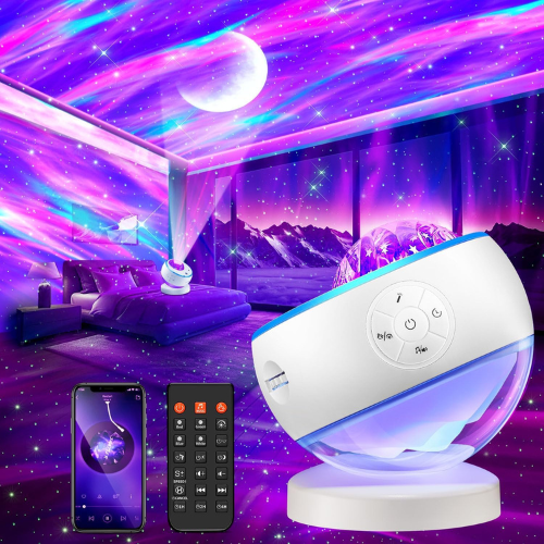 Galaxy Star Projector with Remote Control & Sound Activation