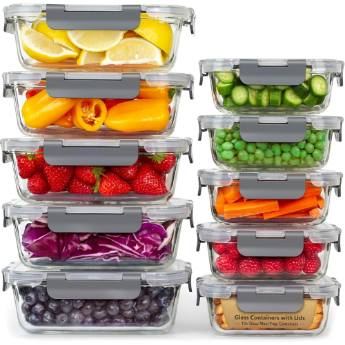 Glass Meal Prep & Storage Container Set – 20‑Piece Collection