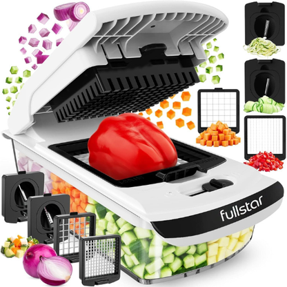 Multi‑Function Vegetable Chopper & Spiral Slicer for Effortless Meal Prep