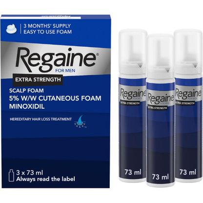 Extra‑Strength Hair Regrowth Foam – 3‑Month Supply (3 x 75 ml)