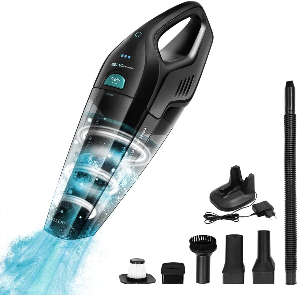 Handheld Vacuum Cleaner – Cyclonic Power & Long Battery Life (Dry & Wet Cleaning)