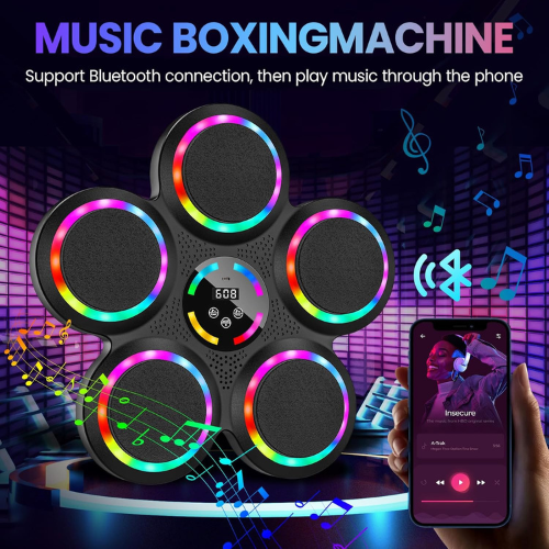 Interactive Music Boxing Trainer for Home Fitness