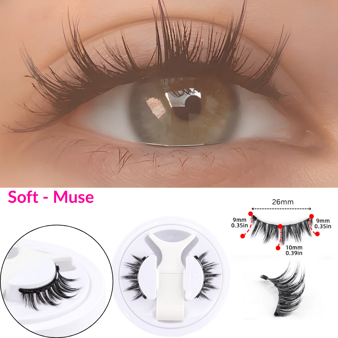 Lumoshe - Magnetic, fluffy false eyelashes