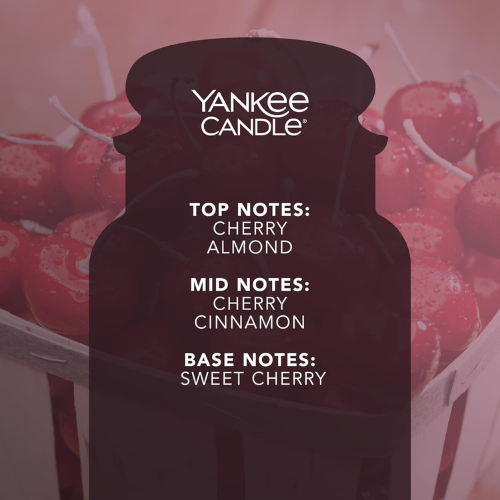 Rich Black Cherry Scented Candle – Large Jar