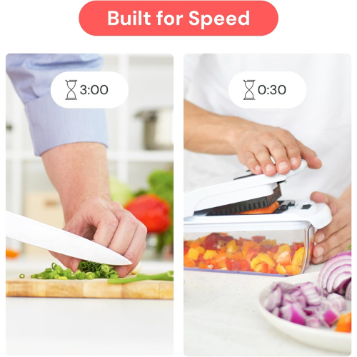 Multi‑Function Vegetable Chopper & Spiral Slicer for Effortless Meal Prep