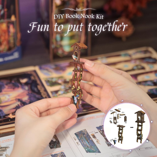 Enchanted Forest Book Nook – DIY Miniature Woodland Scene