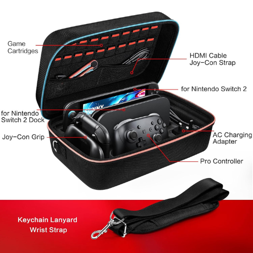 All‑in‑One Protective Travel Case for Gaming Console & Accessories