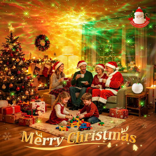 Galaxy Projector with 360 Lighting & White Noise for a Magical Bedroom Experience