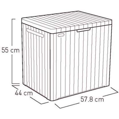 Compact Outdoor Storage Box for Small Spaces