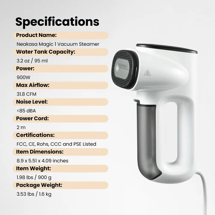 STEAMIFY™ Professional Steam Iron with Suction Function – No Wrinkles in Seconds