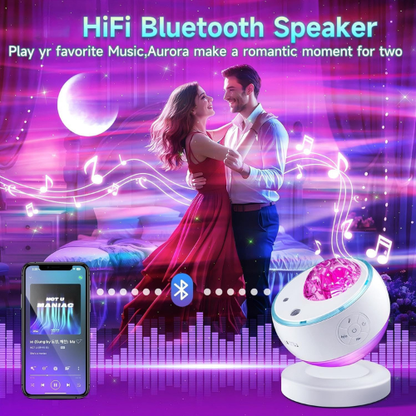 Galaxy Star Projector with Remote Control & Sound Activation