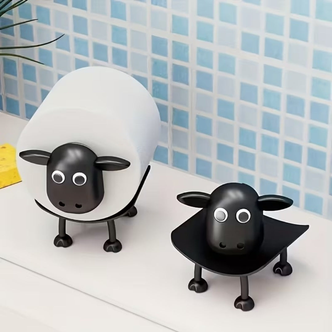 Set of 3 Fun Sheep Toilet Paper Holders