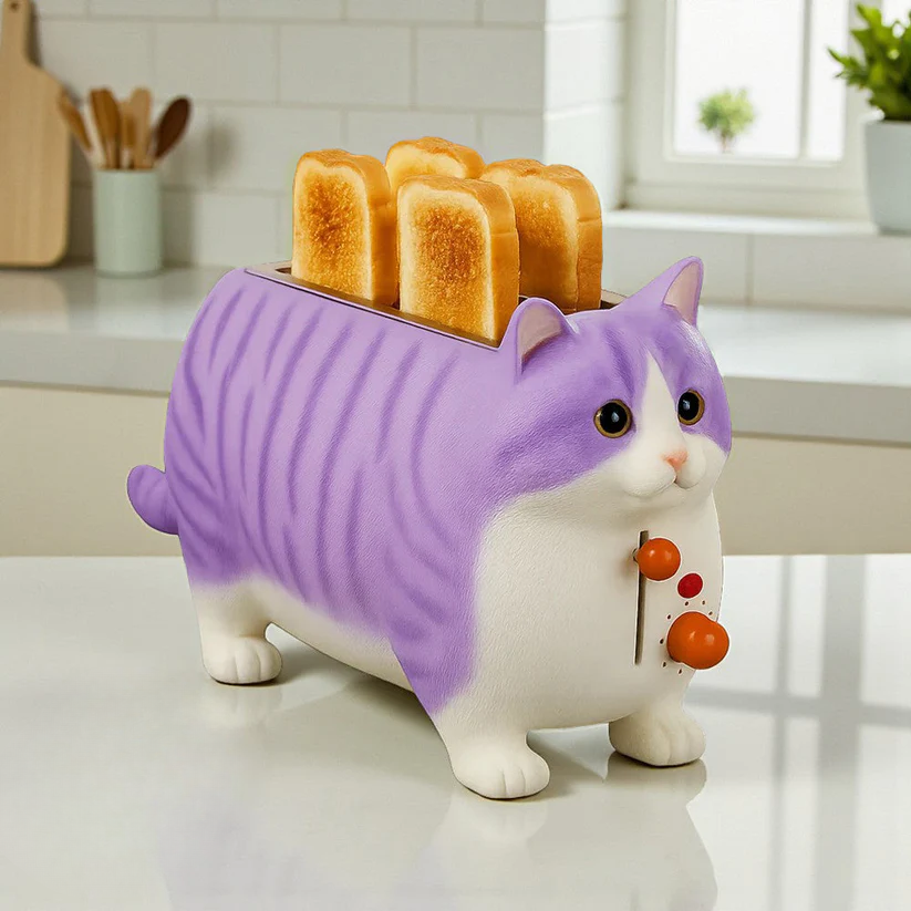 KittyToast Toaster – A purr-fect breakfast treat!