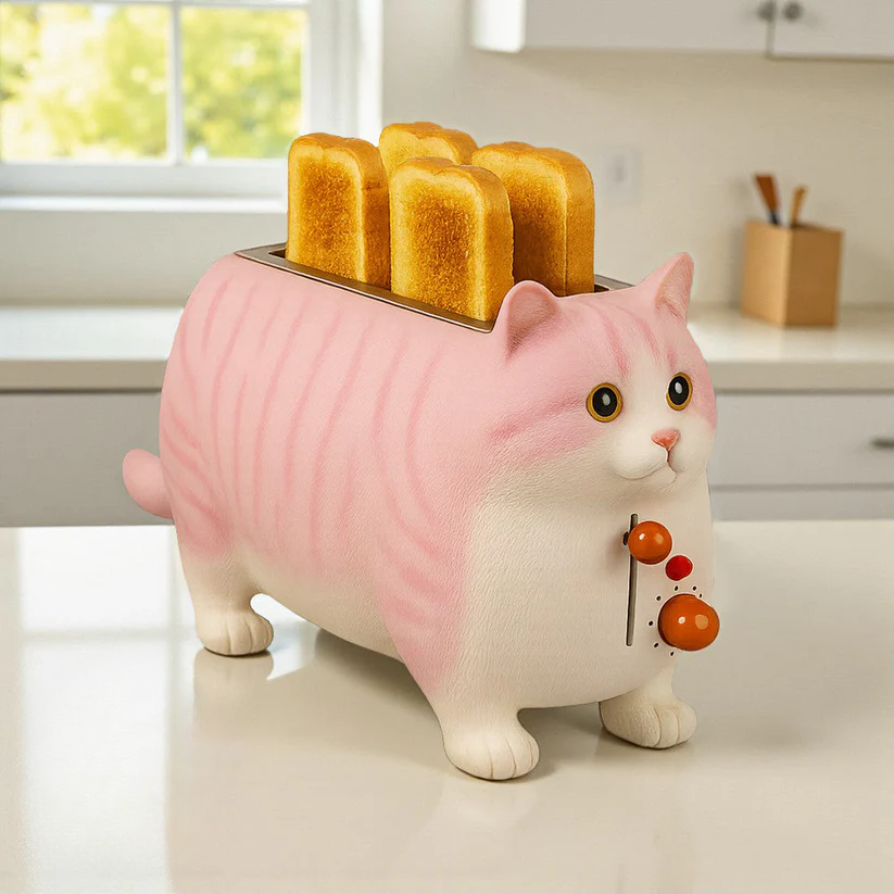 KittyToast Toaster – A purr-fect breakfast treat!