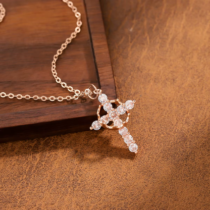 Protective Cross and Crown Necklace + Free Ebook