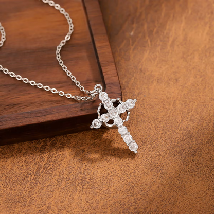 Protective Cross and Crown Necklace + Free Ebook
