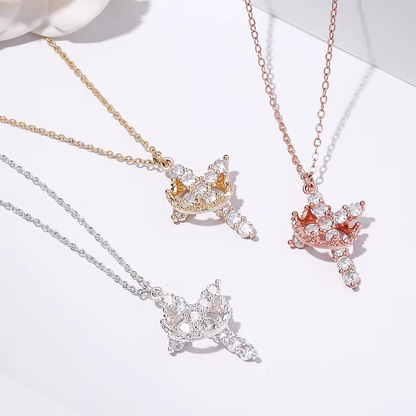 Protective Cross and Crown Necklace + Free Ebook