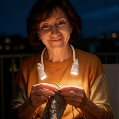 LumiAliria – Neck lamp that illuminates your creations and relieves eye strain