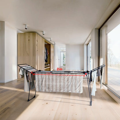 Vileda Infinity Flex® Indoor Clothes Airer, XXL Lines over 2 Metres, Stable and Robust, Practical Transport