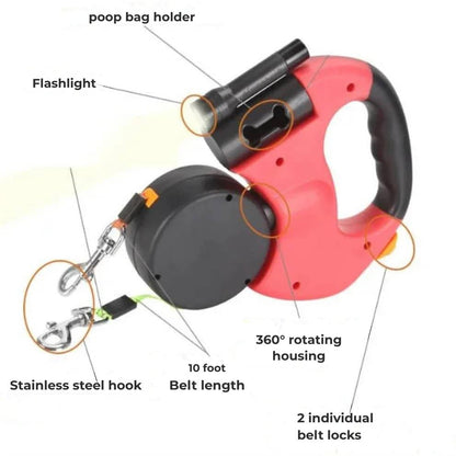 DuoLeash™ – 2-in-1 Dog Leash with Light