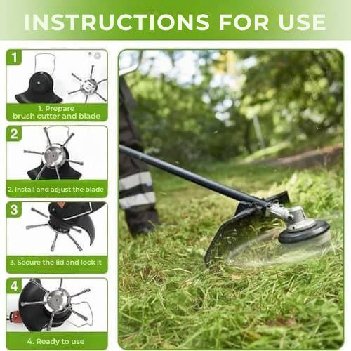 The Lawnmower Head Has 6 Branches Intertwined With Strong Steel Wire