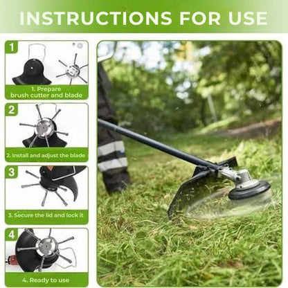 The Lawnmower Head Has 6 Branches Intertwined With Strong Steel Wire