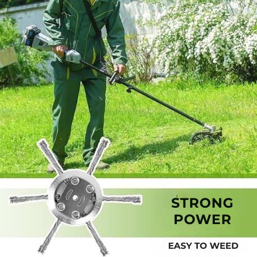 The Lawnmower Head Has 6 Branches Intertwined With Strong Steel Wire