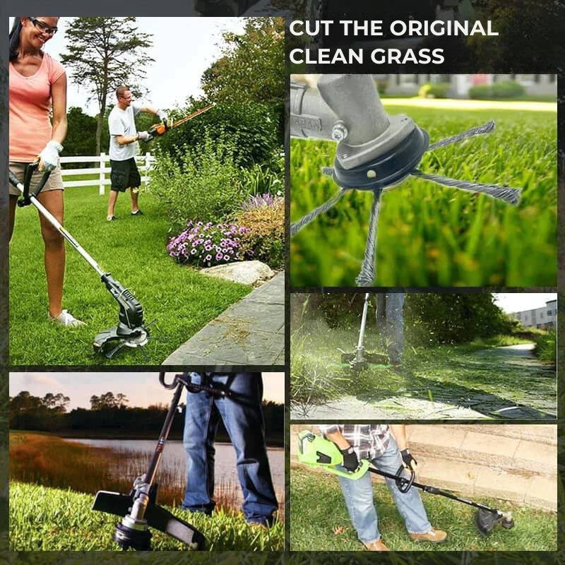 The Lawnmower Head Has 6 Branches Intertwined With Strong Steel Wire