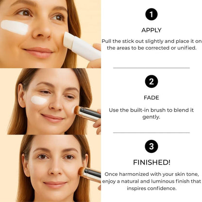 2-in-1 foundation with built-in brush