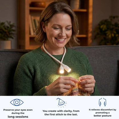 LumiAliria – Neck lamp that illuminates your creations and relieves eye strain