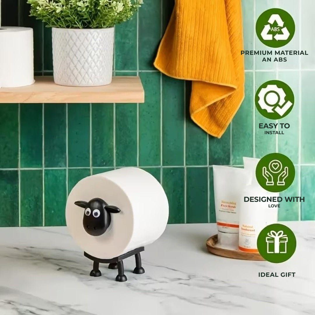 Set of 3 Fun Sheep Toilet Paper Holders