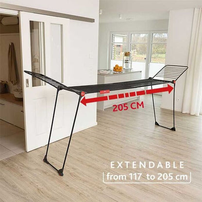 Vileda Infinity Flex® Indoor Clothes Airer, XXL Lines over 2 Metres, Stable and Robust, Practical Transport