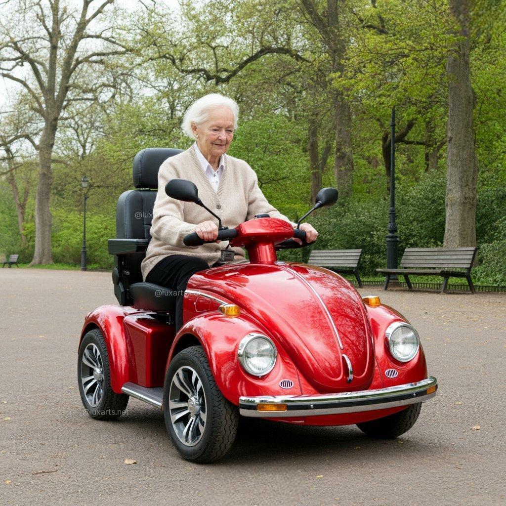 Beetle-inspired mobility scooter